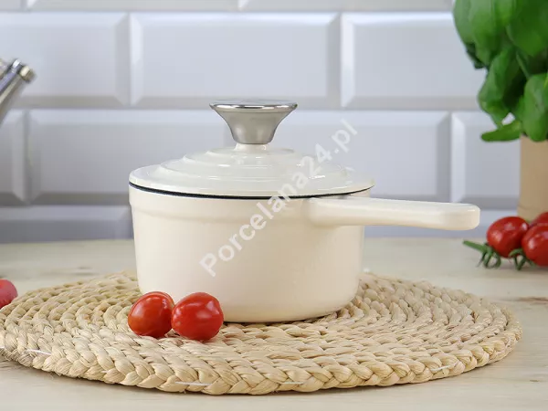 Rondel żeliwny 14 cm Nois - Tierra Kremowy 17.830034 Rondel żeliwny 14 cm Nois - Tierra Kremowy 17.830034