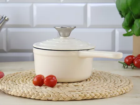 Rondel żeliwny 14 cm Nois - Tierra Kremowy 17.830034