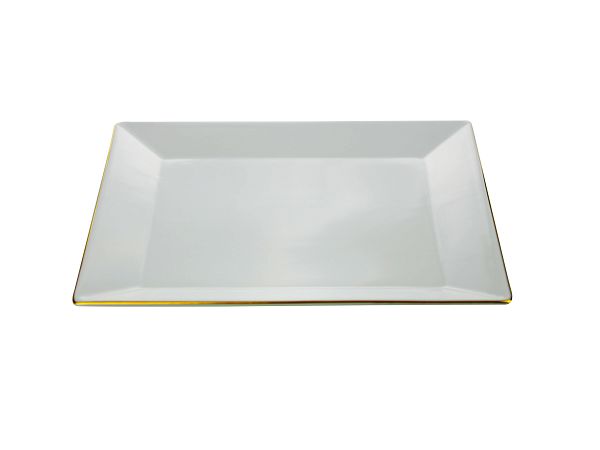 Talerz płytki 27 x 27 cm Lubiana - Classic White Gold Talerz płytki 27 x 27 cm Lubiana - Classic White Gold
