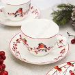 Komplet filiżanek ze spodkami 0,27 l / 15 cm (2 szt.)  Duo - Christmas Birds 3 15.CHBI3.K2FS
