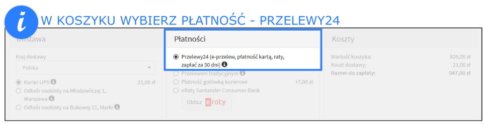 Koszyk - płatność